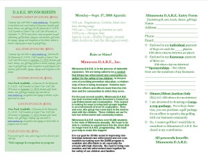 DARE Golf Scramble Brochure 2018